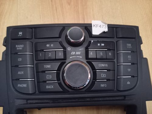 Opel Meriva B gyári CD300 rádió vezérlő egység 13346041
