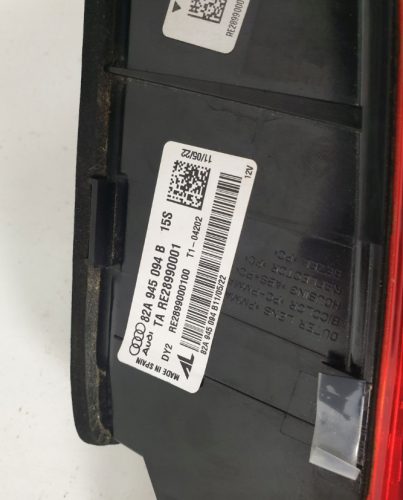 Audi A1 GB Jobb hátsó lámpa 82A945094B