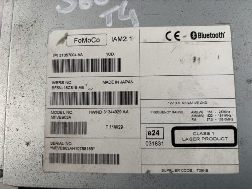 Volvo V70, V60, S60, S80 rádió, navigációs fejegység 31357004AA