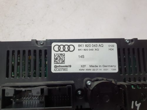Audi Q5 Klímapanel, fűtéskapcsoló 8K1820043AQ