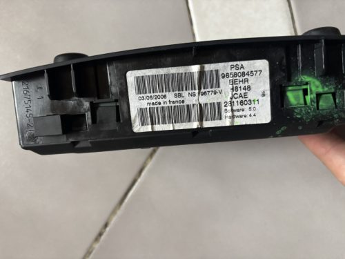 Citroen C4 I fűtés, klíma vezérlő panel 9658084577
