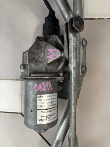 Audi A1 első ablaktörlő motor, szerkezet 8X1955119