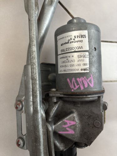 Audi A1 első ablaktörlő motor, szerkezet 8X1955119