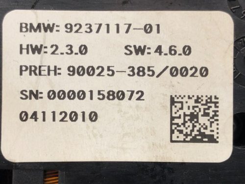 BMW 7 (F01, F02, F03, F04) Klímapanel 9237117