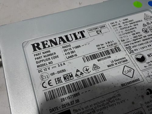 Renault Megane IV Fejegység 281157188R