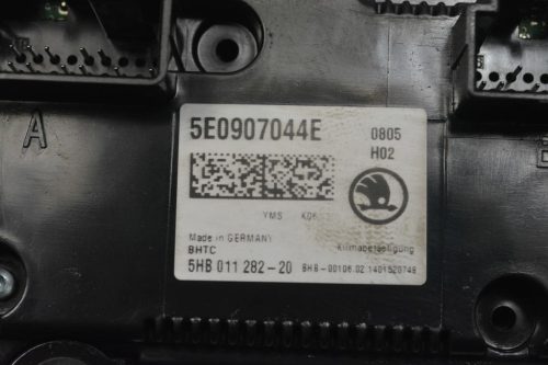 Skoda Octavia III Fűtéskapcsoló, klímapanel 5E0907044E
