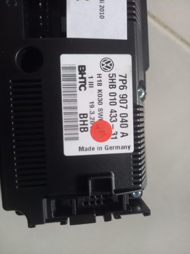 Volkswagen Touareg 7P fűtés, klíma panel vezérlő panel 7P6907040A