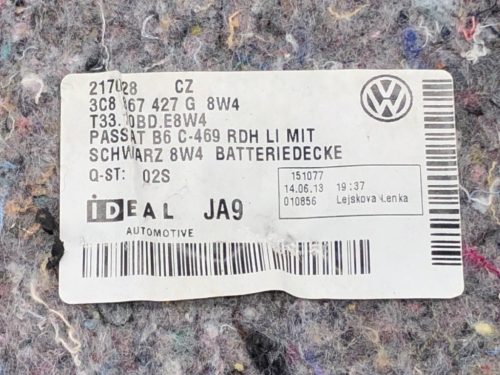 Volkswagen Passat CC B7 bal csomagtér kárpit 3C8867427G