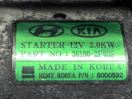 Hyundai ix35 Önindító 36100-2F055