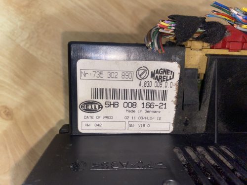 Lancia Lybra fűtés klíma vezérlő panel 5HB008166