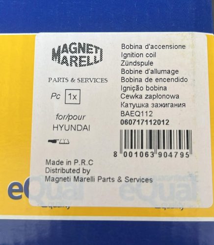Hyundai Accent gyújtás trafó 060717112012