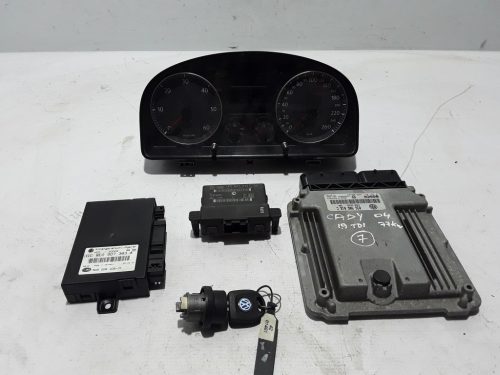Volkswagen Caddy III Motorvezérlő szett 8E0907383A, 1K0907530C, 03G906016C