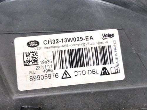 Land Rover Range Rover Jobb első lámpa, fényszóró CH32-13W029-EA