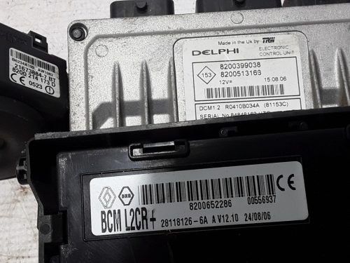 Renault Clio III Motorvezérlő szett 8200399038, 8200652286, 8200214173D