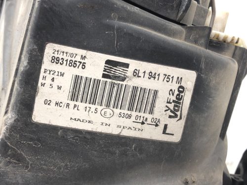 Seat Cordoba Bal első lámpa, fényszóró 6L1941751M