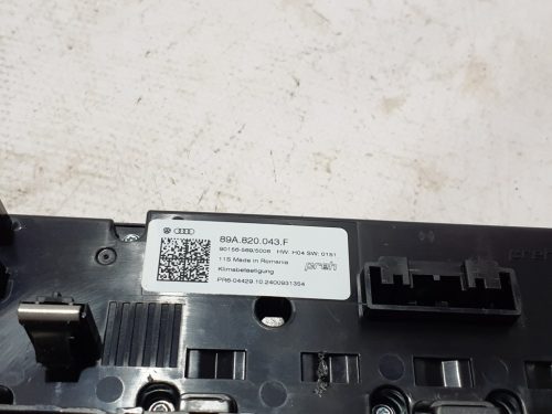 Audi A3 8Y Fűtéskapcsoló, klímapanel 89A820043F