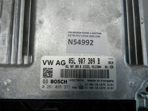 Volkswagen Arteon, Passat B8 motorvezérlő 05L907309B