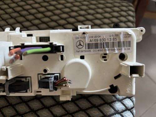 Mercedes-Benz A-osztály W169 klíma, fűtés vezérlő panel A1698301385