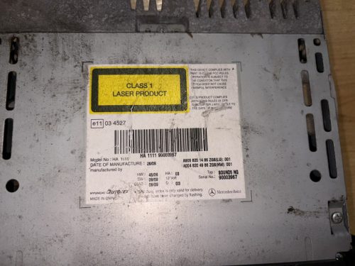 Mercedes-Benz W906 Sprinter rádió A9068201486