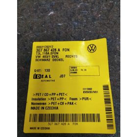 Volkswagen Arteon Kombi jobb csomagtér kárpit 3G7867428A