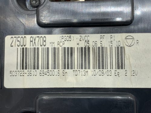 Nissan Micra K12 Fűtéskapcsoló, klímapanel 27500-AX708