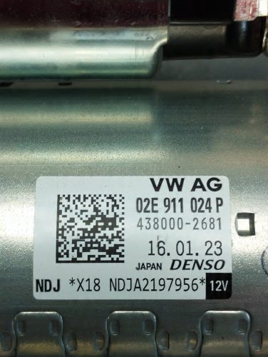 Volkswagen Arteon, Golf VIII, Caddy önindító 02E911024P