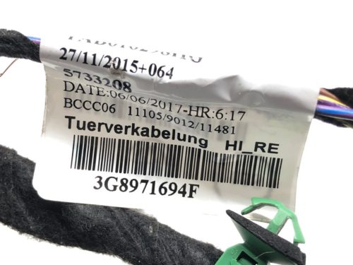 Volkswagen Arteon jobb hátsó ajtó kábel 3G8971694F