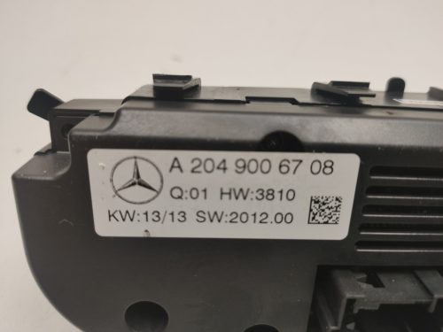 Mercedes Benz CLS-Osztály 218 Fűtéskapcsoló, klímapanel A2049006708